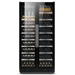 Refrigerador de Vino NE-427D de Alta Gama, Dos Puertas, Doble Zona, Gran Capacidad, Negro, para Supermercado, Hogar, Hotel, con la Mejor Temperatura Integrada - Product Image 2