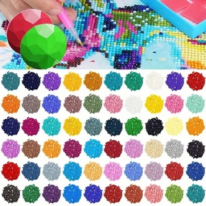Lots en gros de perles de recharge pour peinture au <span class=keywords><strong>diamant</strong></span>, strass en résine à dos plat de 2,5 mm pour vêtements - Product Image 3
