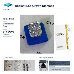 Diamant de laboratoire taille radiant 0,5 ct 1 ct 1,5 ct 2 ct 3 ct, diamant synthétique CVD certifié IGI - Product Image 5