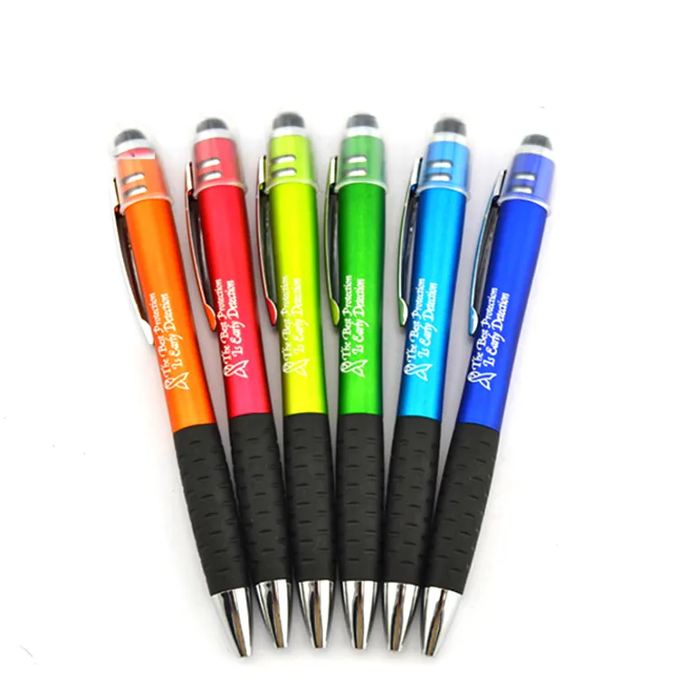 New design promotional plastic stylus ball pen with customized logo