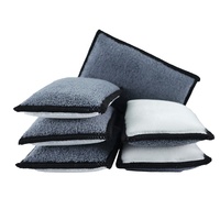 Chiffon en microfibre de qualité supérieure Poils en nylon Intérieur de la carrosserie des voitures Tampon de récurage détaillé Éponge de nettoyage ménager