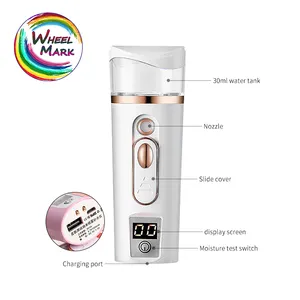 Handy Nano Mist Sprayer Skin Analyzer Moisture Tester Facial Atomization vaporizer face Steamer Mister