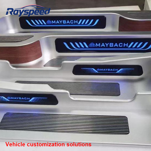 Pedale di Benvenuto in Alluminio di Lusso per Modifica Interni Van, Decorazione e Protezione per <span class=keywords><strong>Mercedes</strong></span> Benz Classe <span class=keywords><strong>V</strong></span>, <span class=keywords><strong>Vito</strong></span>, Sprinter - Product Image 5