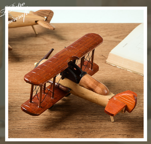 مخصص الحرف الخشبية الحلي نموذج طائرة الأطفال لعبة للتربية الطائرات متعة هدية - Product Image 6