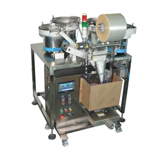 Automatic packing machine with feeding system for hardware parts
