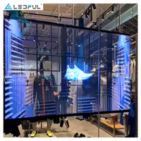 Afficheur numérique à écran transparent LED 3D pour la publicité vidéo en intérieur, OEM pour les centres commerciaux