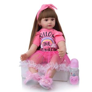 Prix <span class=keywords><strong>pas</strong></span> <span class=keywords><strong>cher</strong></span> 24 pouces 60cm <span class=keywords><strong>Silicone</strong></span> <span class=keywords><strong>Reborn</strong></span> poupée rose doux robe <span class=keywords><strong>Reborn</strong></span> bébé poupées <span class=keywords><strong>Silicone</strong></span> <span class=keywords><strong>Bebe</strong></span> <span class=keywords><strong>Reborn</strong></span> - Product Image 1