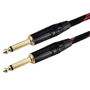 <b>Instrumentation</b> Cable 6.35mm Male To Male Nylon Sheath Braid Shielding For Electronic <b>Keyboards</b> Guitars Basses - Product Image 4
