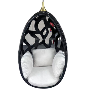 Fauteuil suspendu Qianqiu de luxe haut de gamme, en tissu, design moderne nid d'oiseau, créatif, pour villa, usage extérieur, 1 personne, tendance internet - Product Image 4