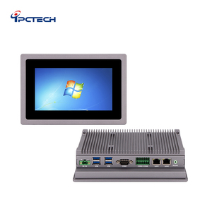 Panel sentuh PC N95/N100 Hmi semua dalam satu tanpa kipas terpasang Pcap industri Ipc dengan Win 10 11/ Linux 7 inci