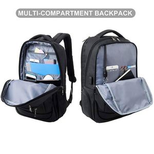 BSCI Factory Business Laptop <b>Backpack</b> Side Load <b>Computer</b> Travel Bag Usb Port Water Resistant 15.6 Inch Black - Product Image 2