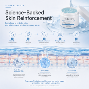 Crème <span class=keywords><strong>gel</strong></span> barrière Aqua PDRN MEIZCOS 100 ml, <span class=keywords><strong>gel</strong></span> hydratant et apaisant pour le visage avec acide hyaluronique, Phyto PDRN, céramide NP, soin quotidien - Product Image 4