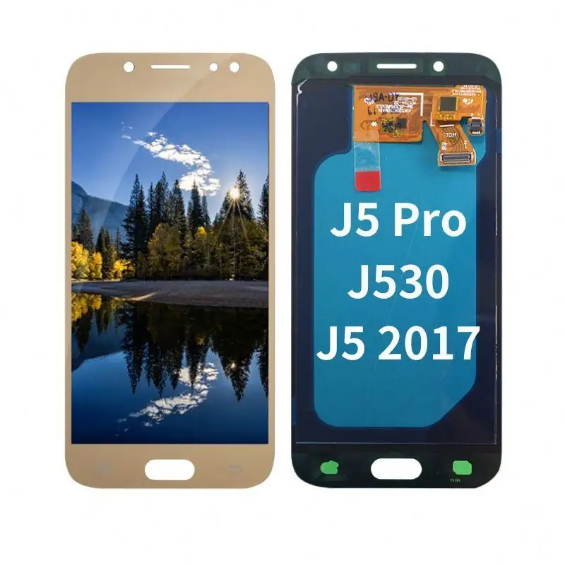Toptan süper amoled LCD değiştirmeler parçaları için cep telefonu komple LCD ekran bileşenleri J530 J5 PRO J5 2017
