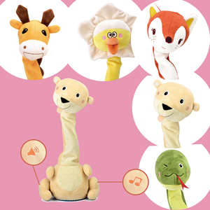 Eco-Vriendelijke Gepersonaliseerde Lange Hals Dansende Pratende Dieren Sprekende Speelgoed Baby Speelgoed Kids Elektronisch Speelgoed Met Geluid - Product Image 2