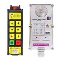 Control Remoto Industrial por Radio de 6 Teclas con 2 Velocidades Dobles + 4 Velocidades Individuales, IP67 Resistente a la Inmersión, Parada de Emergencia EOT para Grúa Puente
