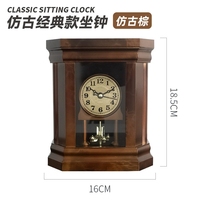 Jam Pendulum Antik Bergaya Cina Klasik Jam Meja Bergaya Amerika untuk Penggunaan di Ruang Tamu dan Kamar Tidur