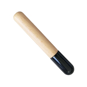 Bâton de massage en obsidienne avec manche en bois, bâton d'acupression, outil de massage, outil de spa - Product Image 4