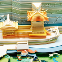 Coffret Cadeau Personnalisable 2026 : Calendrier Créatif Découpé au Laser, Impression DIY, Décoration de Bureau en Papier