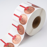 Étiquettes personnalisées en rouleau anti-effraction pour bocaux, bouteilles et boîtes – Autocollants étanches pour emballages alimentaires