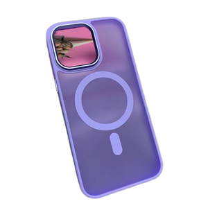 Applicable aux coques de téléphone Apple 16 : 15 Texture de peau magnétique en acrylique pour <span class=keywords><strong>iPhone</strong></span> <span class=keywords><strong>14P</strong></span>, finition mate, 13 Promax. - Product Image 1