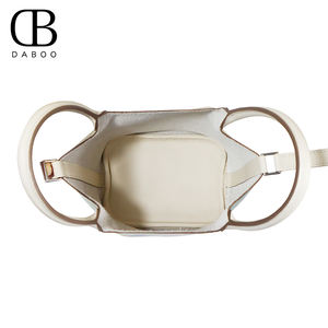 Impresión DE ARTE Nuevo diseño Swift Bolso de cubo de cuero genuino Logotipo personalizado Bolsos de mujer de marca original con caja - Product Image 5