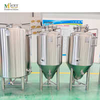 Cuve de Fermentation Conique à Double Enveloppe 200L en Acier Inoxydable – Fermenteur de Bière Industriel pour Brasserie