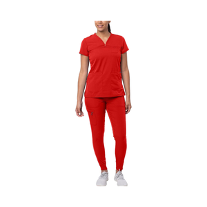 Doctors <strong>Medical</strong> Scrubs Mandarin Collar Shirttail <strong>Hem</strong> 4-Way Stretch Woven Fabric Comfortable Soft Unisex Hospital Use Uniform - Product Image 1