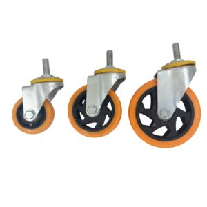 3 Zoll 4 Zoll 5 Zoll Handwagen Industrial Rigid Swivel PVC Lenkrad mit Bremse - Product Image 6