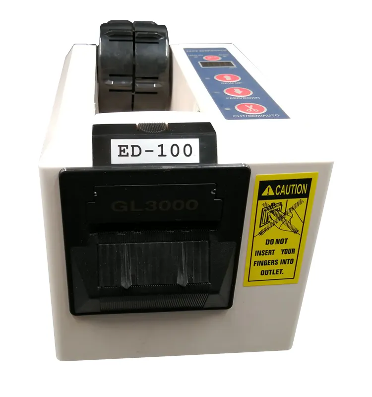 ED-100自動テープカッターマシン高精度パッキングテープディスペンサーテープ接着剤切断オフィスツール7-50mm