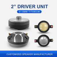 Haut-parleur de compression personnalisé, goulot de 1 pouce, bobine vocale de 1,75 pouce, 80W RMS, 160W MAX, 107dB, 8 Ohm, tweeter à vis en titane GD017-H