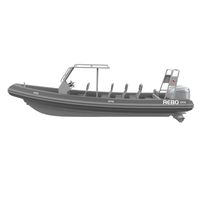 31.5ft RIB 960 ORCA Hypalon Noir V Profond En Aluminium Coque Gonflable Rigide Bateau Suspension siège