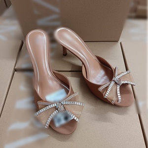2025 नई हाई एड़ी रियर एयर स्टिलेटो डायमंड धनुष सुरुचिपूर्ण फैशन स्वभाव सैंडल - Product Image 3