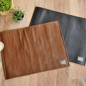 Tapis antidérapant en cuir PU épaissi pour salle de bain, tapis de sol pour chambre à coucher, tapis de porte minimaliste de style japonais pour la distribution d'air - Product Image 4