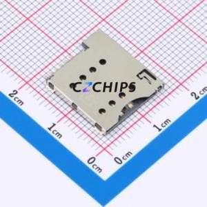 SIM202-TZ6P SIM Card Connector SMD Connector Self-Return Type Micro SIM Card Card Holder No Card Detection - Product Image 1