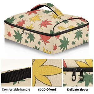 Cartoon Customization Delivery Lunch Bag <b>BBQ</b> Food Takeout Insulated Casserole Cooler Tote for Picnic Nylon 12L Eco-Friendly - Product Image 2