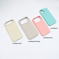 Coque de Téléphone en Silicone Microfibre en Gros pour Apple iPhone 11 12 13 Pro 14 15 Plus 16 Pro Max, Housse Souple Liquide pour iPhone 17 Air