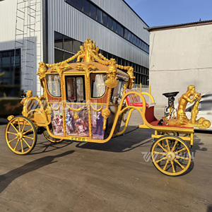 Luxury High Quality Customized Wedding Carriage Leisure Royal Horse Carriage 4 Wheels Horse Carriage - Product Image 2