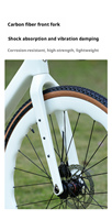 Vélo de route en carbone X Gravel 13 vitesses 700c léger avec freins à disque, roues en alliage d'aluminium et pédales ordinaires – Offre Spéciale