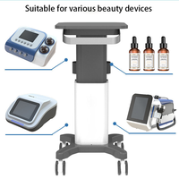 Chariot de rangement portable en ABS sur roulettes pour salon de beauté, design moderne pour usage domestique et spa, étagère à outils pour esthéticienne, support pour appareils