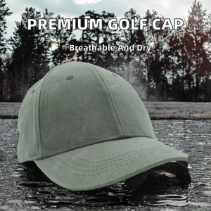 Washed <b>Golf</b> Baseball Cap 6 Panel Adjustable Brim Custom Logo Outdoor Sports <b>Hat</b> Casual Sunshade Cap Running Tennis Leisure Daily - Product Image 2
