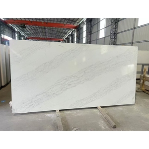 Thiết Kế Hiện Đại Trắng Đá Thạch Anh Veneer Bán Buôn 3200*1600*30Mm Lớn Tấm Đá Nhân Tạo Cho Tủ Nhà - Product Image 4