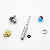 KMT Waterjet Pièce de Rechange HP Kit de Valve Pneumatique Joint de Tige de Siège de Valve Assemblage avec Anneau de Secours et Joint Torique pour Outil KMT Waterjet