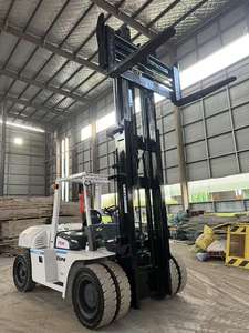 Carretilla elevadora diésel TCM FD100 de segunda mano en buen estado, carretilla elevadora TCM FD100 usada japonesa en el patio de Shanghai - Product Image 3