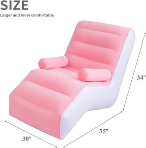 <span class=keywords><strong>PVC</strong></span> <span class=keywords><strong>Inflatable</strong></span> boong ghế 55*30*34 inch màu hồng nâu màu có thể gập lại phòng chờ ghế cho phòng ngủ và phòng khách trong nhà sofa phòng chờ - Product Image 2