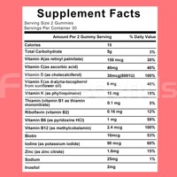 Gummies multivitaminées et probiotiques pour enfants, marque privée OEM ODM, soutien immunitaire et digestif quotidien, vitamines en gummies pour enfants