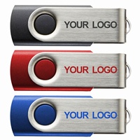 Clé USB 2.0 personnalisable, capacité de mémoire de 1 Go à 128 Go, clé USB en plastique avec cryptage et garantie d'un an, en stock