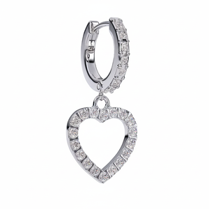 Bali Hypoallergenic <b>Stud</b> <b>Earrings</b> for Women White <b>Crystals</b> - Product Image 2