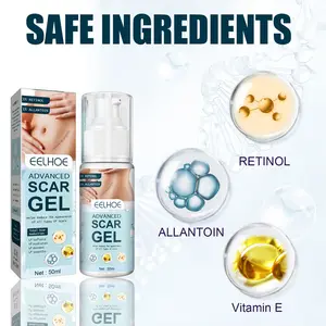 Alta qualità vitamina e retinolo advanced scar gel skin idratante ammorbidente levigante chirurgia cicatrici che bruciano gel riparatore