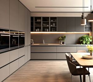 ตู้ครัวทันสมัยทำจากไม้ดีไซน์แบบกำหนดได้เองเฟอร์นิเจอร์ห้องครัวอื่นๆ - Product Image 4