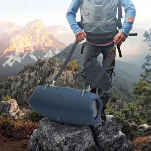 Speaker Wireless Super Xtreme4 BT 5.0 Tahan Air, Boombox Outdoor dengan Tali, Cocok untuk Pesta, USB AUX Mini Plastik, Promo Hot Sale - Product Image 1